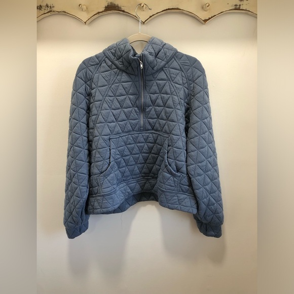NWT BiBi Blue Quilted Soft Boutique Jacket - Picture 2 of 8